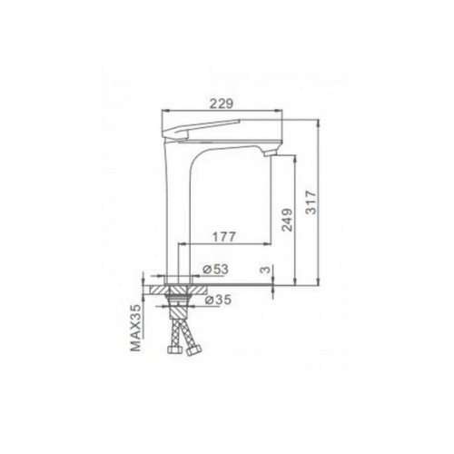 Смеситель для раковины Frap F1052-54 белый/хром