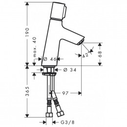 Смеситель Hansgrohe Talis Select S 80 72041000 для раковины