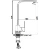 Смеситель для кухни Ledeme L74033 сатин