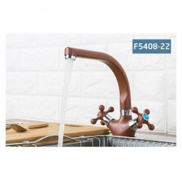Смеситель для кухни Frap F5408-22 темно-коричневый
