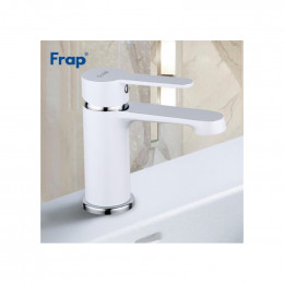 Смеситель для раковины Frap F1041 белый/хром