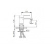 Смеситель для раковины Frap F1041 белый/хром