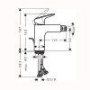 Смеситель для биде Hansgrohe Logis 71200670 черный матовый