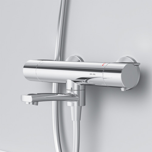 Смеситель для ванны Am.Pm X-Joy F85A50000 с термостатом хром