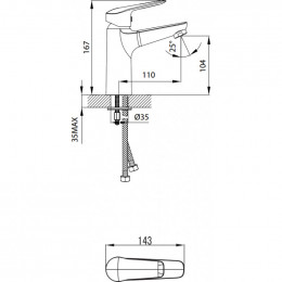 Смеситель Iddis Torr TORSB00i01 для раковины