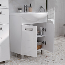 Volna Тумба с раковиной Joli 60.2D белая