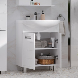 Volna Тумба с раковиной Joli 60.2D белая