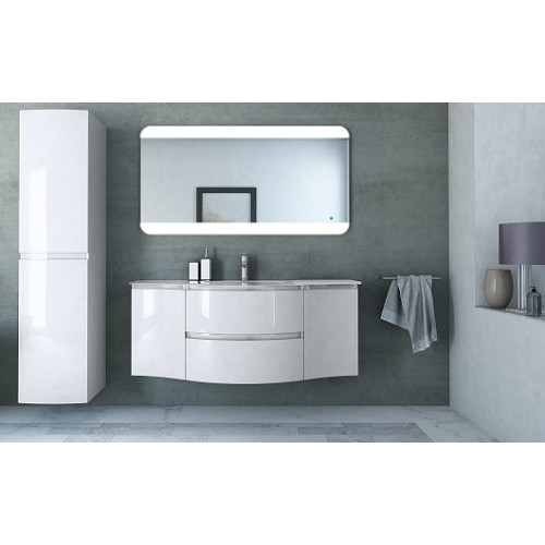 Cezares Тумба с раковиной Vague 140 bianco lucido