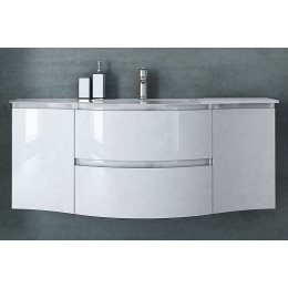 Cezares Тумба с раковиной Vague 140 bianco lucido