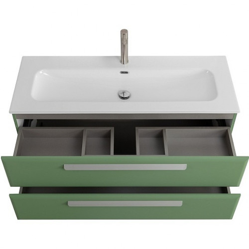 Cezares Тумба с раковиной Eco Cer-N 120 фисташковый софт CZR-8073-120 ручки серые