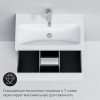 Am.Pm Тумба с раковиной Gem 75 белый глянец