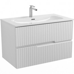 Cezares Тумба с раковиной Duet-N 80 подвесная bianco opaco CZR-8073-80