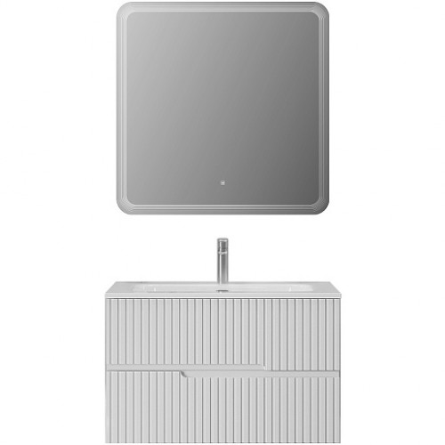Cezares Тумба с раковиной Duet-N 80 подвесная bianco opaco CZR-8073-80