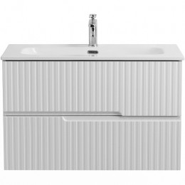 Cezares Тумба с раковиной Duet-N 80 подвесная bianco opaco CZR-8073-80