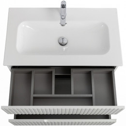 Cezares Тумба с раковиной Duet-N 80 подвесная bianco opaco CZR-8073-80