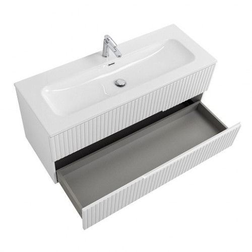 Cezares Тумба с раковиной Duet-N 120 подвесная CZR-8073-120 Bianco Opaco