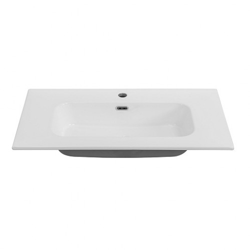 Cezares Тумба с раковиной Eco Cer-N 80 bianco opaco CZR-8095-80 ручки серые