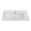 Cezares Тумба с раковиной Eco Cer-N 80 bianco opaco CZR-8095-80 ручки серые