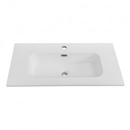 Cezares Тумба с раковиной Eco Cer-N 80 bianco opaco CZR-8095-80 ручки серые