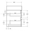BelBagno Тумба с раковиной Molveno-46 100 подвесная ossido столешница KEP-100-MCO