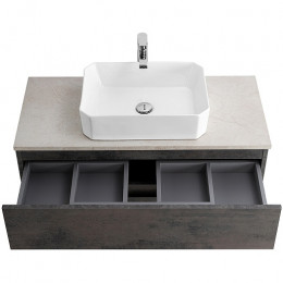 BelBagno Тумба с раковиной Molveno-46 100 подвесная ossido столешница KEP-100-MCO
