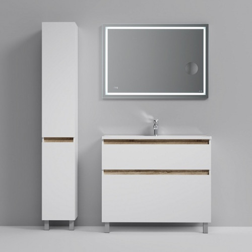 Am.Pm Тумба с раковиной X-Joy 100 белый глянец, напольная