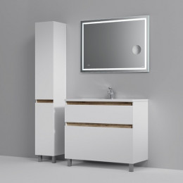Am.Pm Тумба с раковиной X-Joy 100 белый глянец, напольная