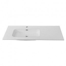 Cezares Тумба с раковиной Eco Cer-N 120-1 L bianco lucido CZR-8095-120-L ручки серые