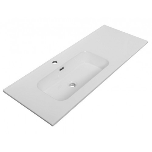 Cezares Тумба с раковиной Eco Cer-N 120-1 L bianco lucido CZR-8095-120-L ручки серые