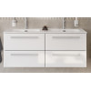 Cezares Тумба с раковиной Eco Cer-N 120 с 4 ящиками bianco lucido CZR-8073-120-2 ручки сатин