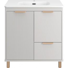 Brevita Тумба с раковиной Risacca Crema 80 серая