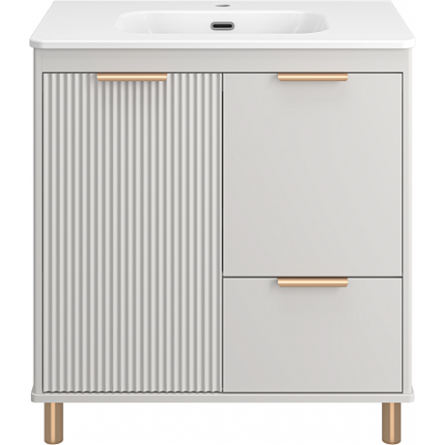 Brevita Тумба с раковиной Risacca Crema 80 серая