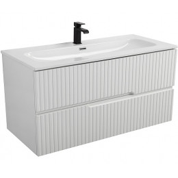 Cezares Тумба с раковиной Duet-N 100 подвесная Bianco Opaco с раковиной CZR-8073-100