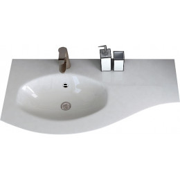 Cezares Тумба с раковиной Vague 104 L bianco lucido