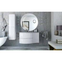 Cezares Тумба с раковиной Vague 104 L bianco lucido