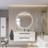 Cezares Тумба с раковиной Eco Cer-N 120 bianco opaco CZR-8073-120 ручки чёрные