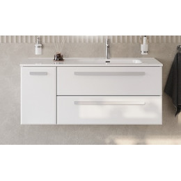 Cezares Тумба с раковиной Eco Cer-N 120-1 R bianco lucido CZR-8095-120-R ручки сатин