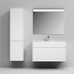 Am.Pm Тумба с раковиной Inspire 2.0 100 белый матовый