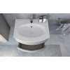 Cezares Тумба с раковиной Vague 104 R bianco lucido