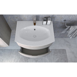 Cezares Тумба с раковиной Vague 104 R bianco lucido