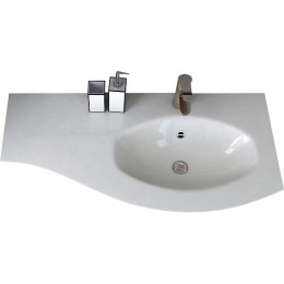 Cezares Тумба с раковиной Vague 104 R bianco lucido