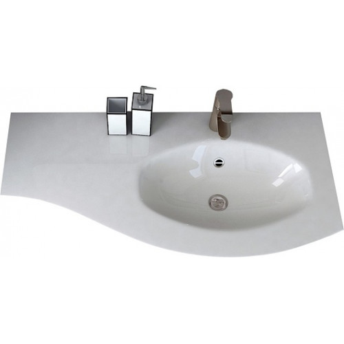 Cezares Тумба с раковиной Vague 104 R bianco lucido