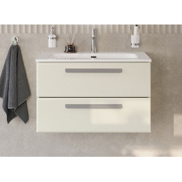 Cezares Тумба с раковиной Eco Cer-N 80 брашированная альпака CZR-8095-80 ручки серые