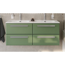 Cezares Тумба с раковиной Eco Cer-N 120 с 4 ящиками фисташковый софт CZR-8095-120-2 ручки серые