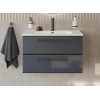 Cezares Тумба с раковиной Eco Cer-N 80 grafito CZR-8095-80 ручки матовые чёрные