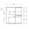 Cezares Тумба с раковиной Eden 90 rovere scuro soft раковина 50177