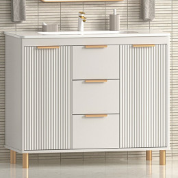 Brevita Тумба с раковиной Risacca Crema 100 серая