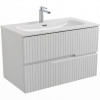 Cezares Тумба с раковиной Duet-N 80 подвесная CZR-8073-80 ясень белый софт