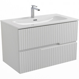 Cezares Тумба с раковиной Duet-N 80 подвесная CZR-8073-80 ясень белый софт