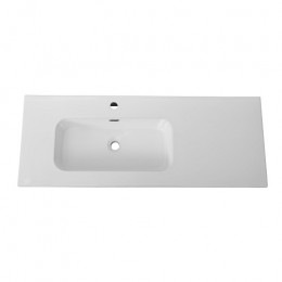Cezares Тумба с раковиной Eco Cer-N 120-1 L bianco lucido CZR-8095-120-L ручки сатиновое золото
